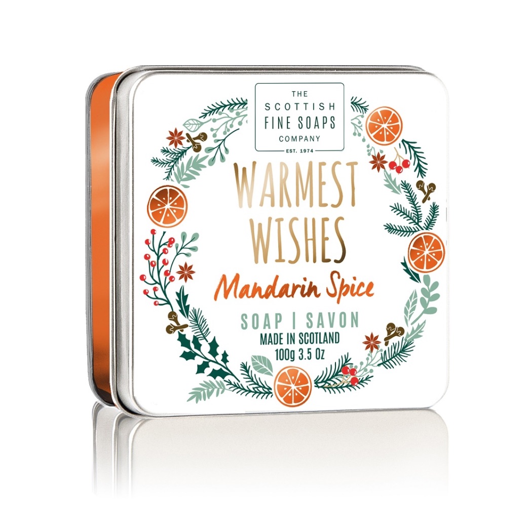 Sapun in cutie metalica - Warmest Wishes, 100g | The Scottish Fine Soaps