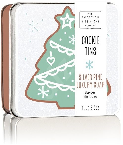 Sapun in cutie metalica - Silver Pine Cookie | The Scottish Fine Soaps
