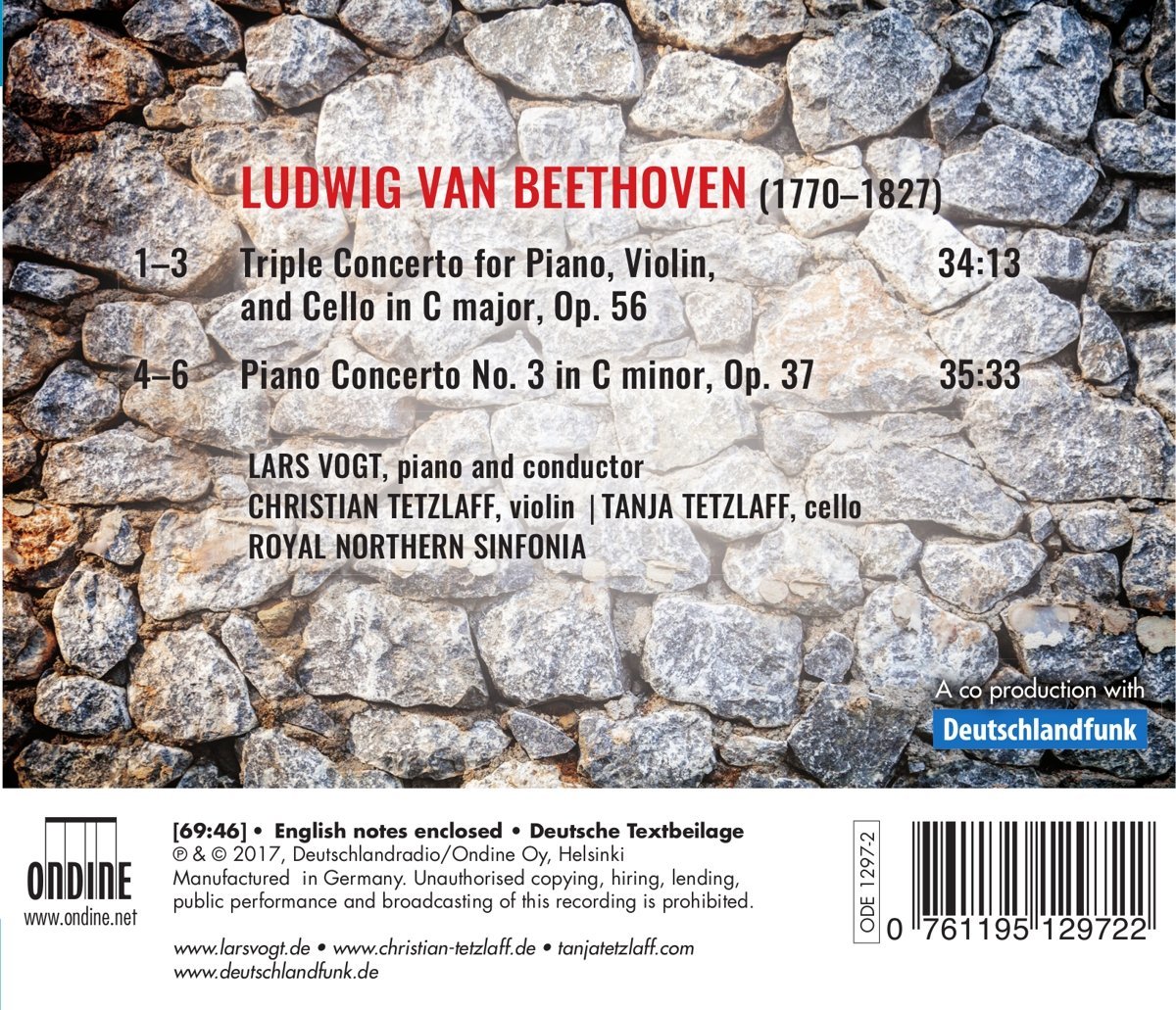 Triple Concerto and Piano Concerto No. 3 | Lars Vogt, Christian Tetzlaff, Tanja Tetzlaff, Royal Northern Sinfonia, Ludwig van Beethoven