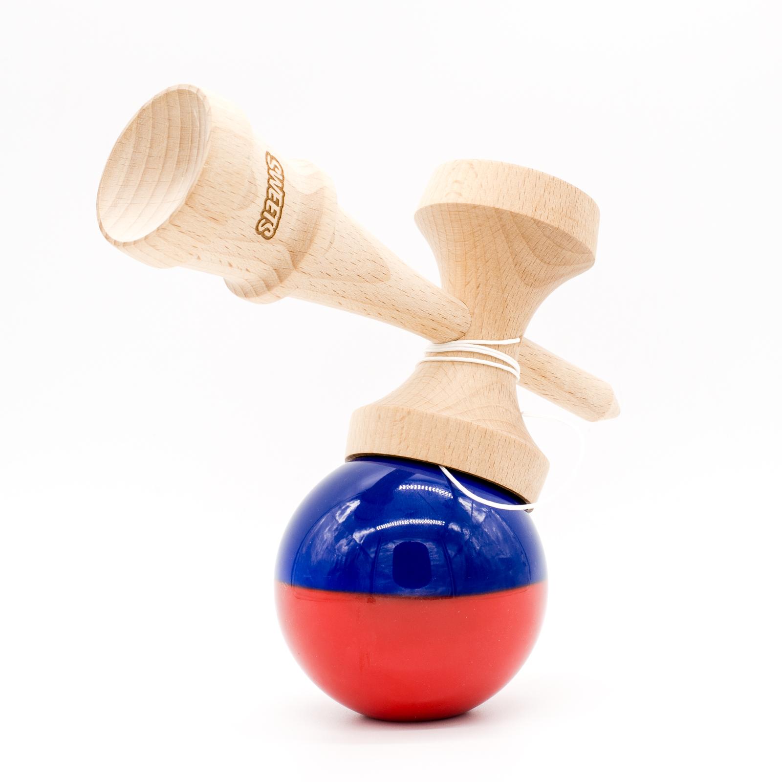 Joc de indemanare - Kendama Sweets Sumo Half Split Red Blue | Sweets Kendamas