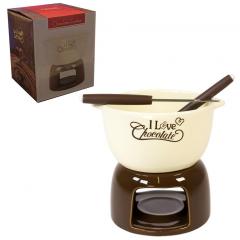 Set pentru fondue de ciocolata - I Love Chocolate - Doua culori