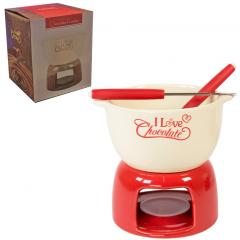 Set pentru fondue de ciocolata - I Love Chocolate - Doua culori
