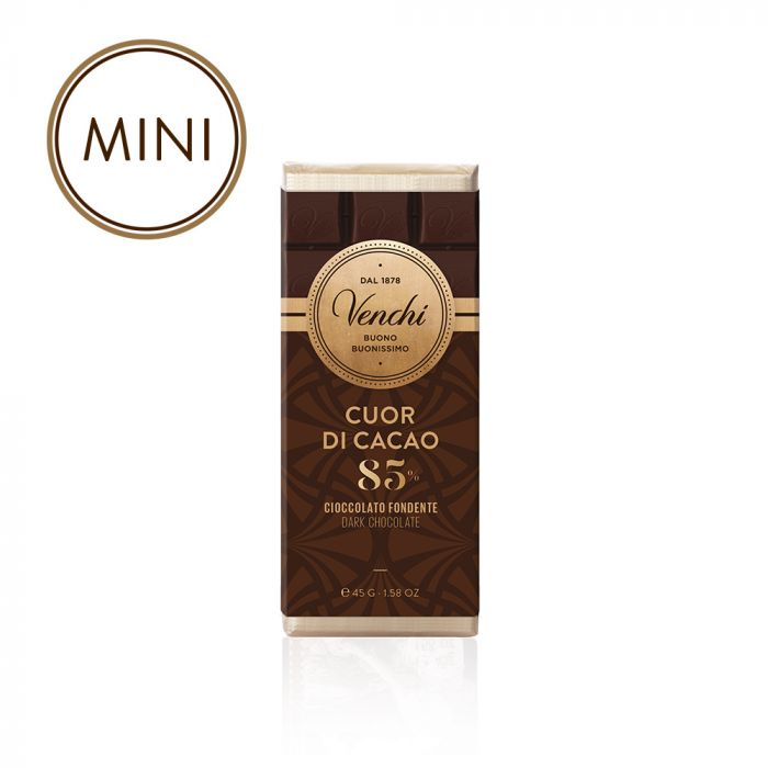  Ciocolata neagra - Cuor di Cacao 85% Mini | Venchi 