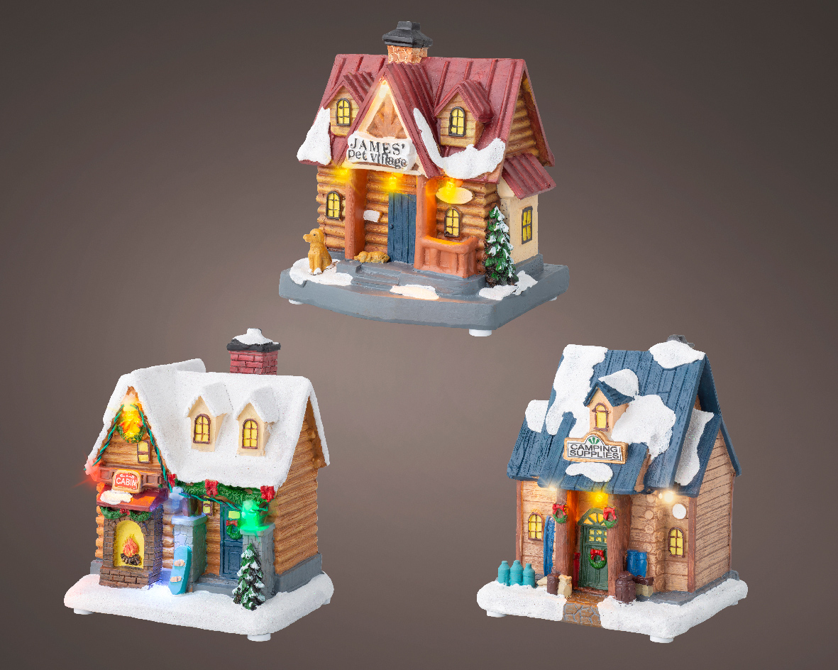 Decoratiune - Christmas Villages - mai multe modele - pret pe bucata | Kaemingk