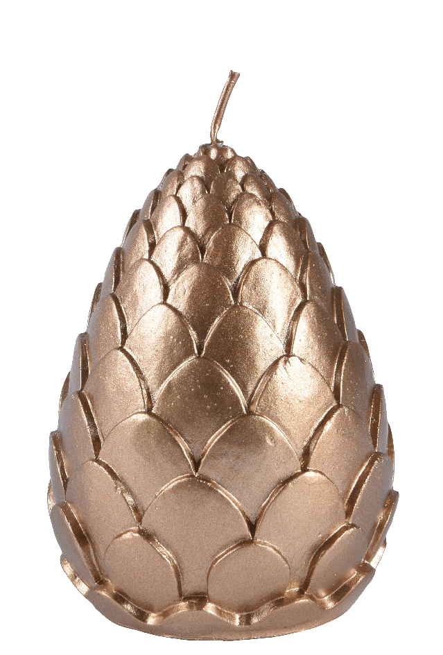 Lumanare decorativa - Metalic Pinecone - Ginger Brown