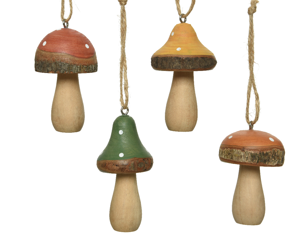 Ornament brad - Pinewood Mushroom - mai multe modele - pret pe bucata