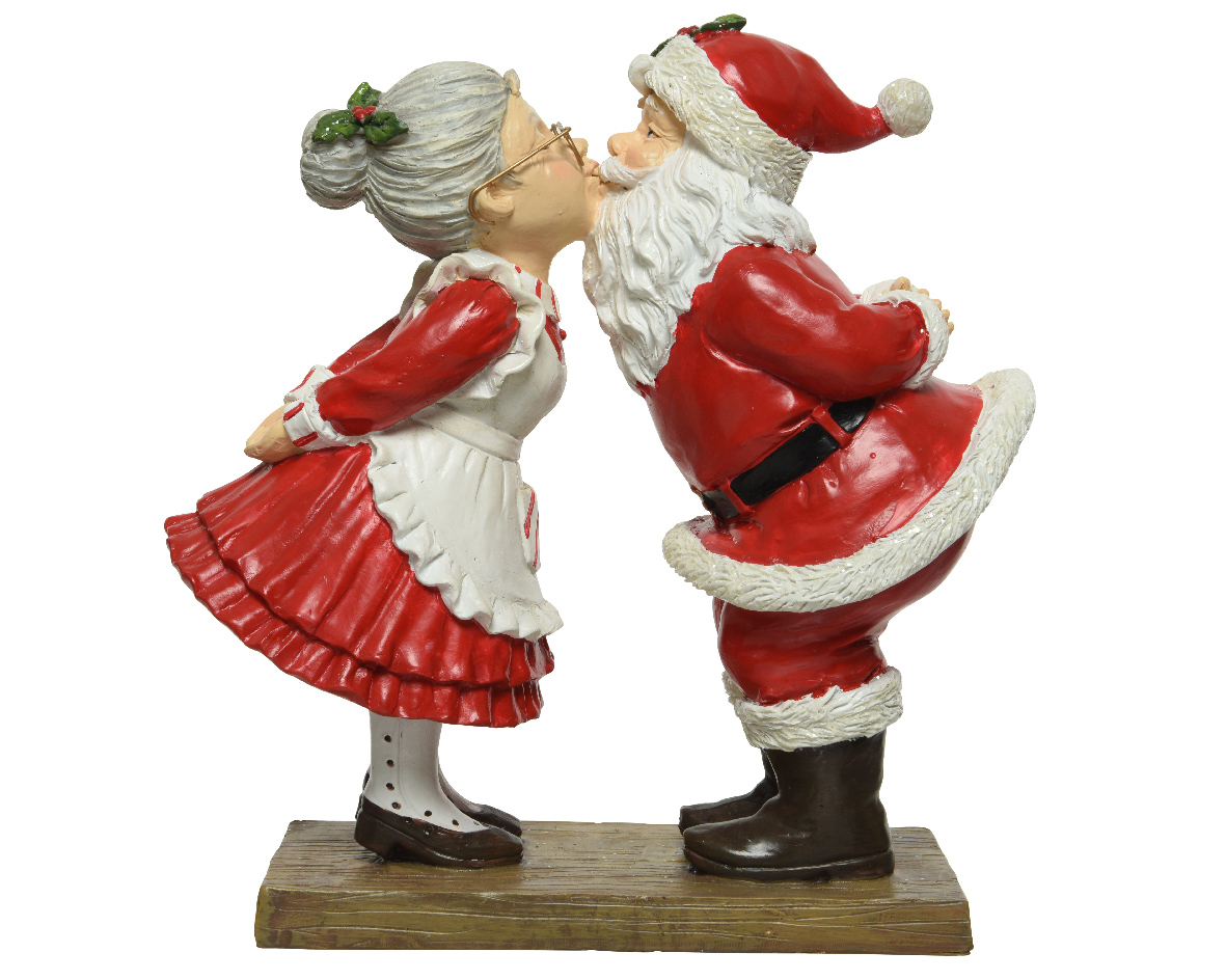 Figurine decorative - Santa Polyresin - Red