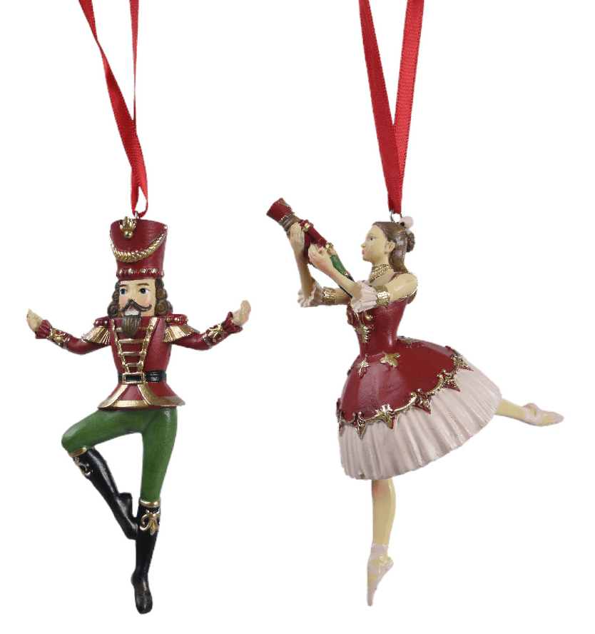 Ornament brad - Figure Polyresin - Ballet, doua modele | Kaemingk