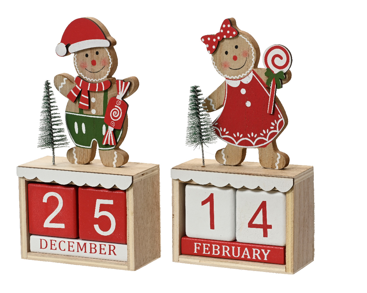 Decoratiune - Advent Calendar Gingerbread - doua modele - pret pe bucata