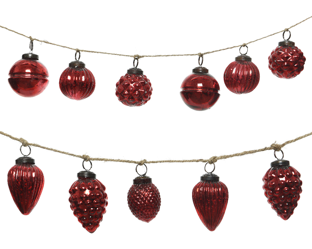 Ornament brad - Garland Glass - doua modele - pret pe bucata