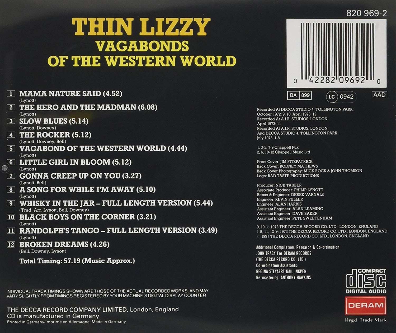 Vagabonds Of The Western World | Thin Lizzy - 1 | YEO