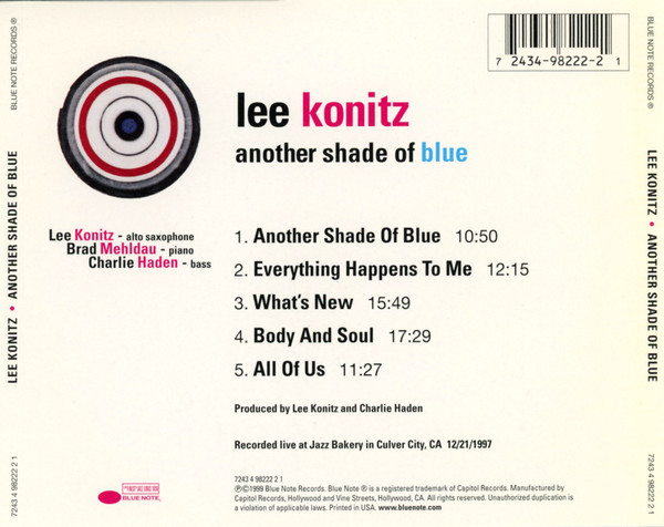 Another Shade Of Blue | Lee Konitz