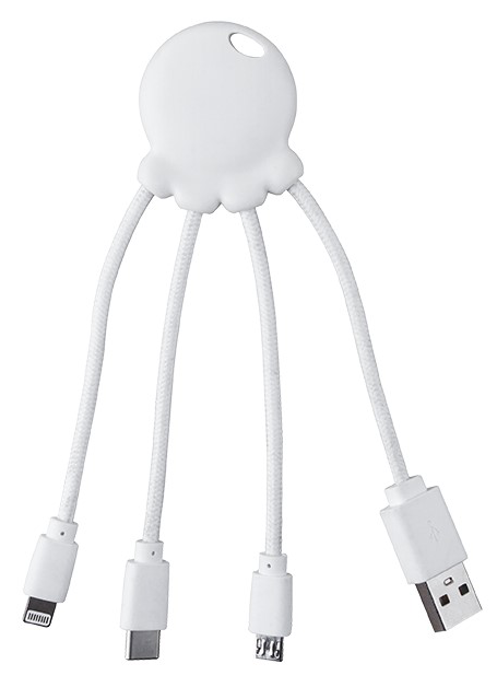 Adaptor portabil - Octopus - White Recycled Plastic | Xoopar - 2 | YEO