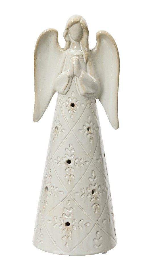 Figurina - Angel Stoneware 26 cm | Kaemingk