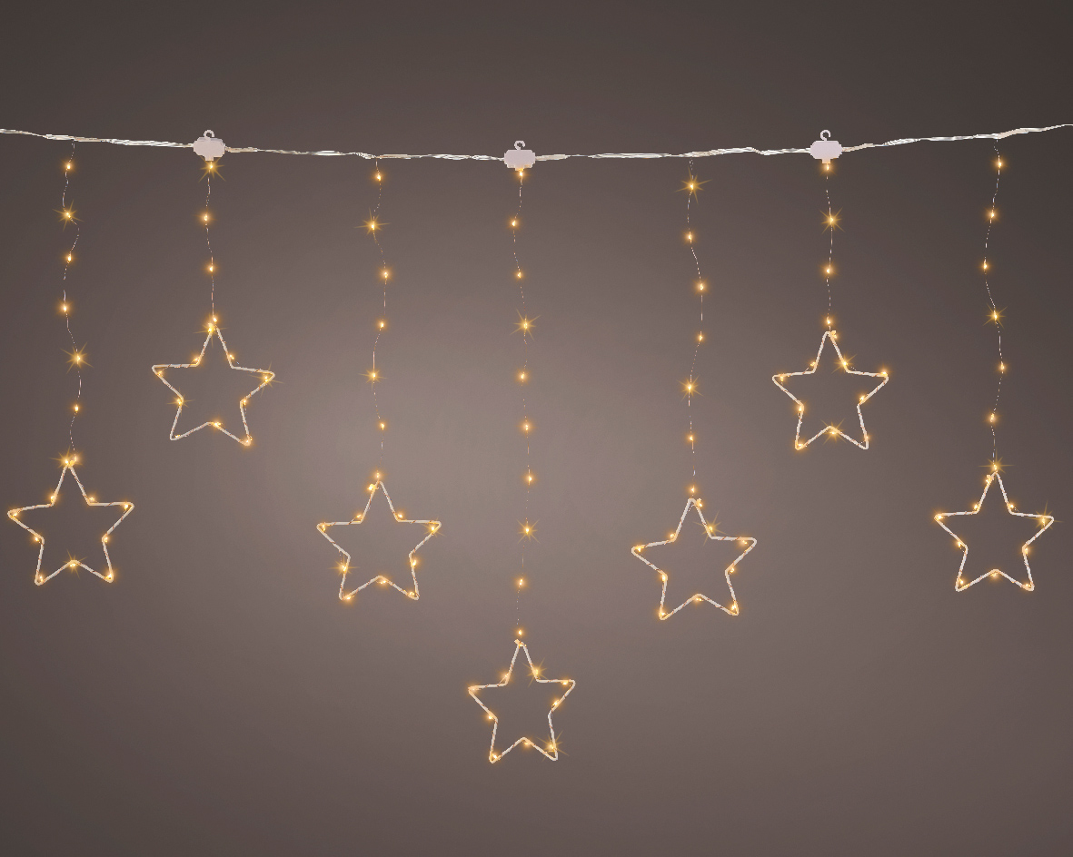 Ghirlanda de luminite - Micro LED Curtain Lights 8 Function Twinkle Effect Outdoor | Kaemingk