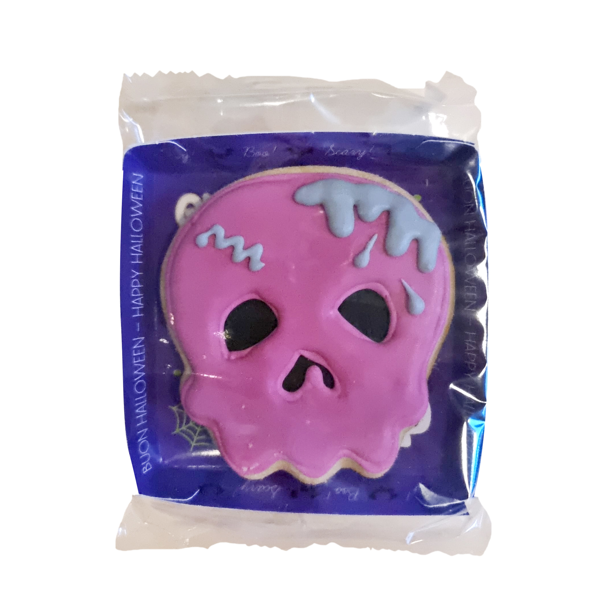 Biscuiti artizanali de Halloween - Pink Skull, 60g | Mondo di Laura