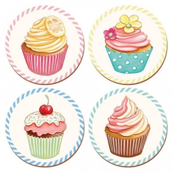 Suport pahar - Retro Treats Cupcake | Creative Tops