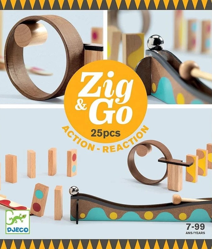 Set constructie trasee - Zig & Go, 25 piese