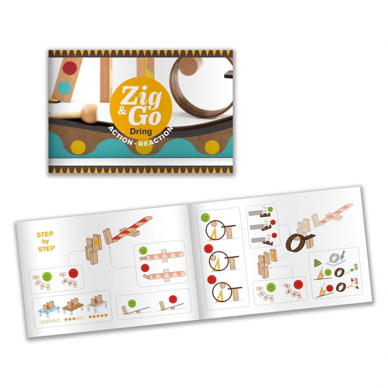 Set constructie trasee - Zig & Go, 25 piese | Djeco - 1 | YEO