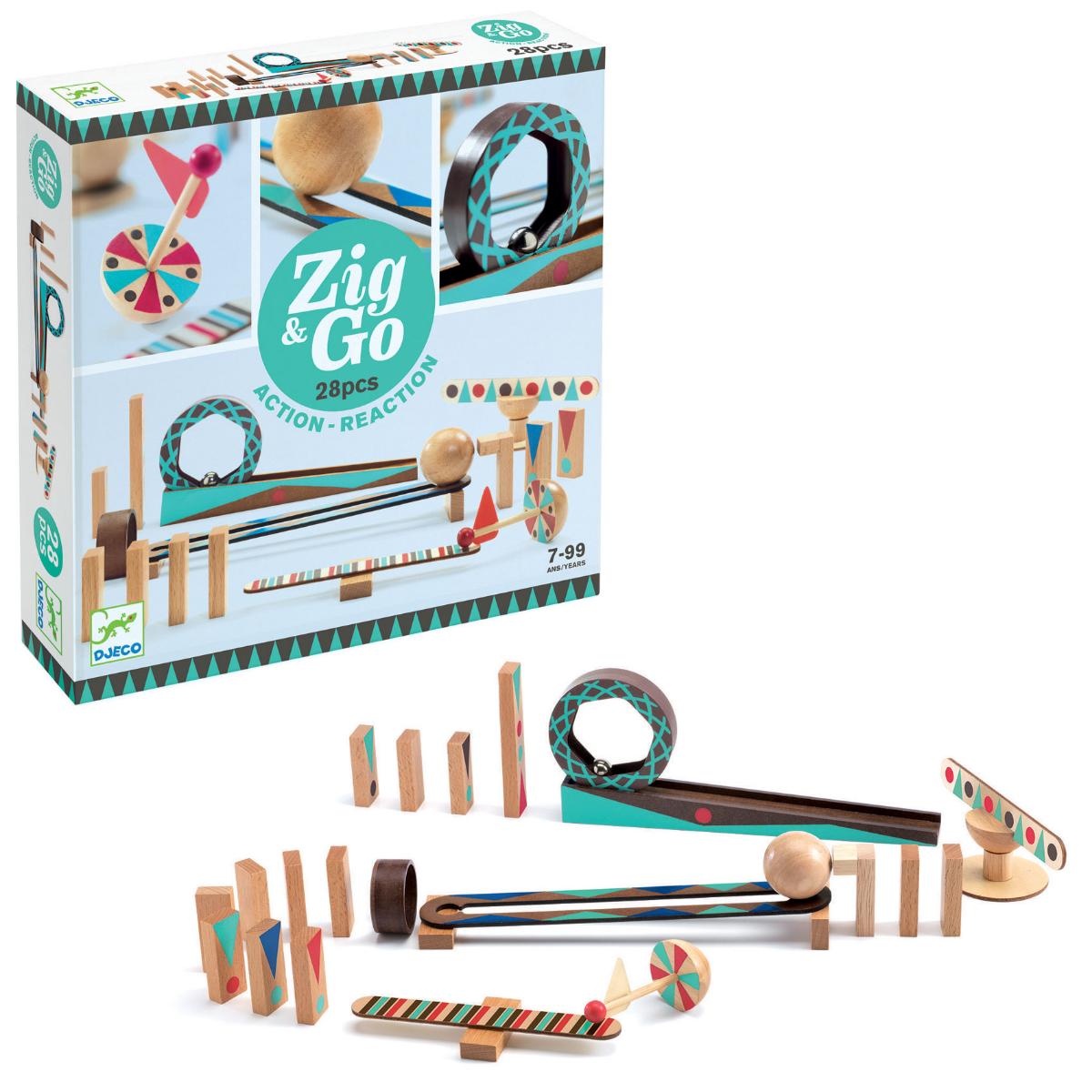 Set constructie trasee - Zig & Go, 28 piese