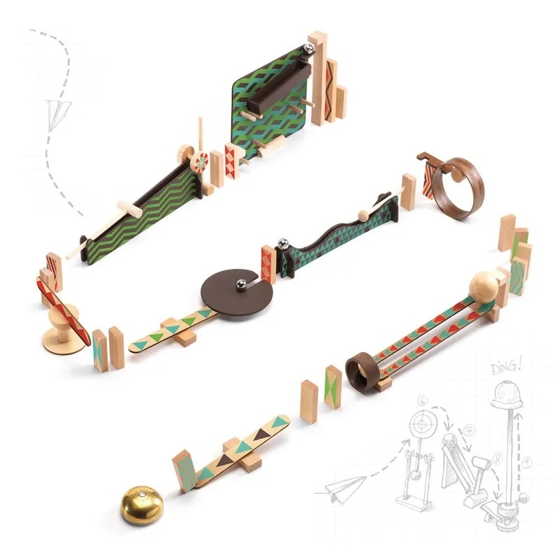 Set constructie trasee - Zig & Go, 48 piese | Djeco - 1 | YEO