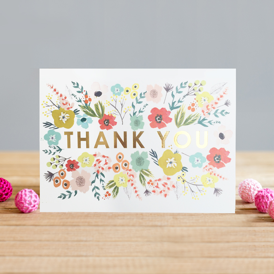 Felicitare - Gold Thank You | Louise Tiler Designs