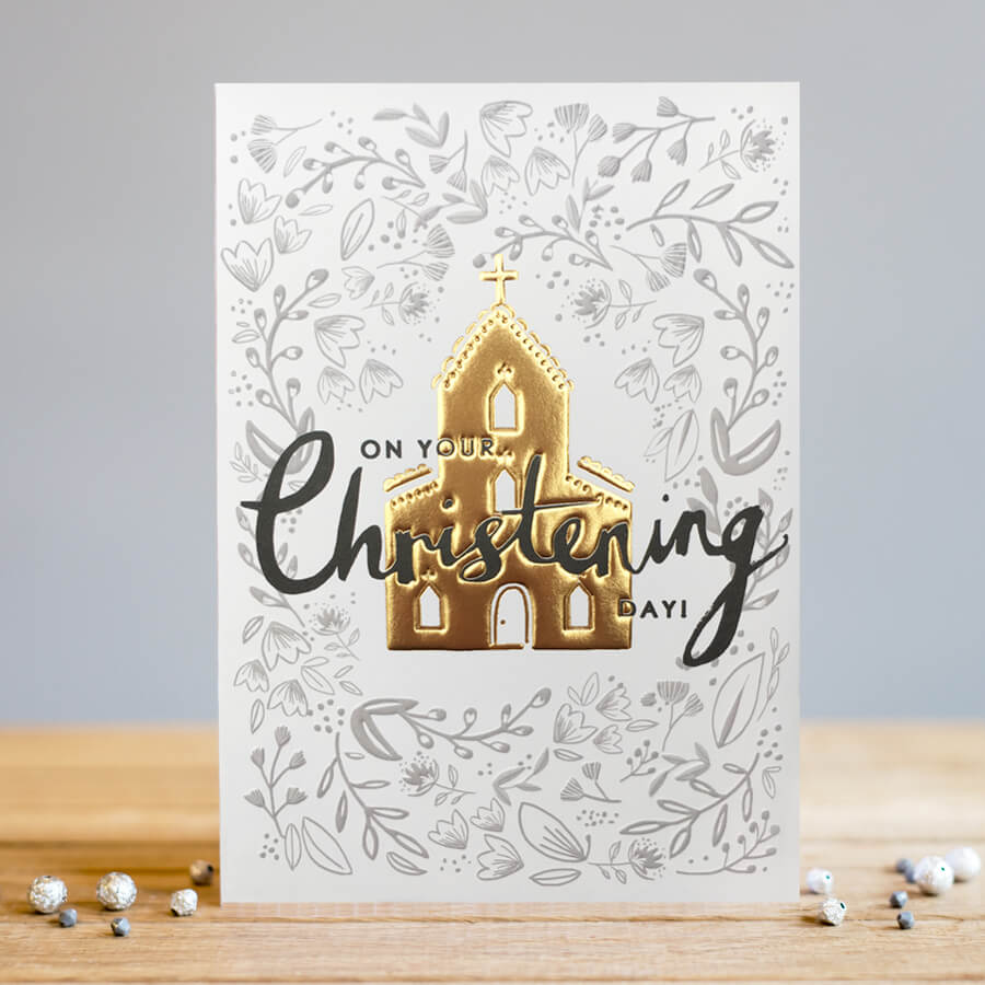 Felicitare - Gold Christening | Louise Tiler Designs
