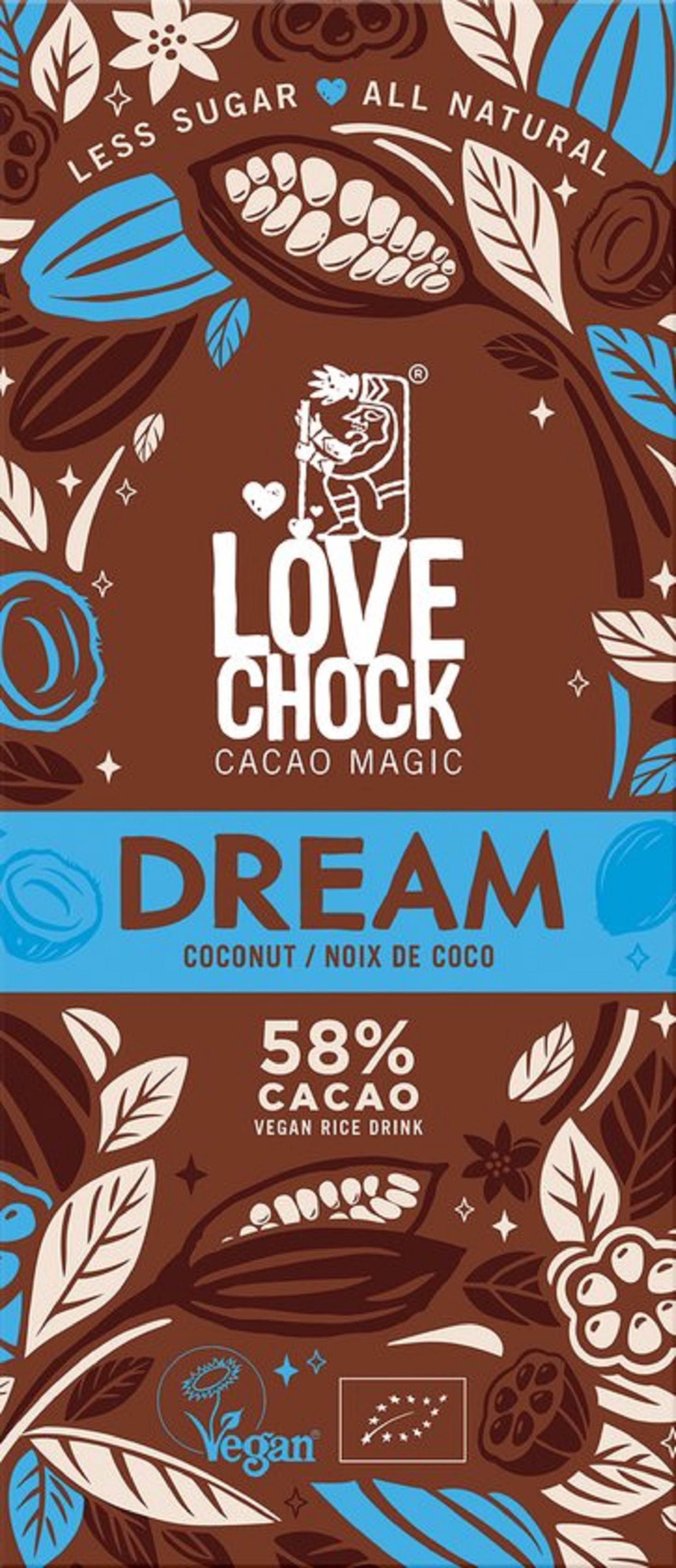 Tableta ciocolata - Cocos si bautura de orez | Lovechock
