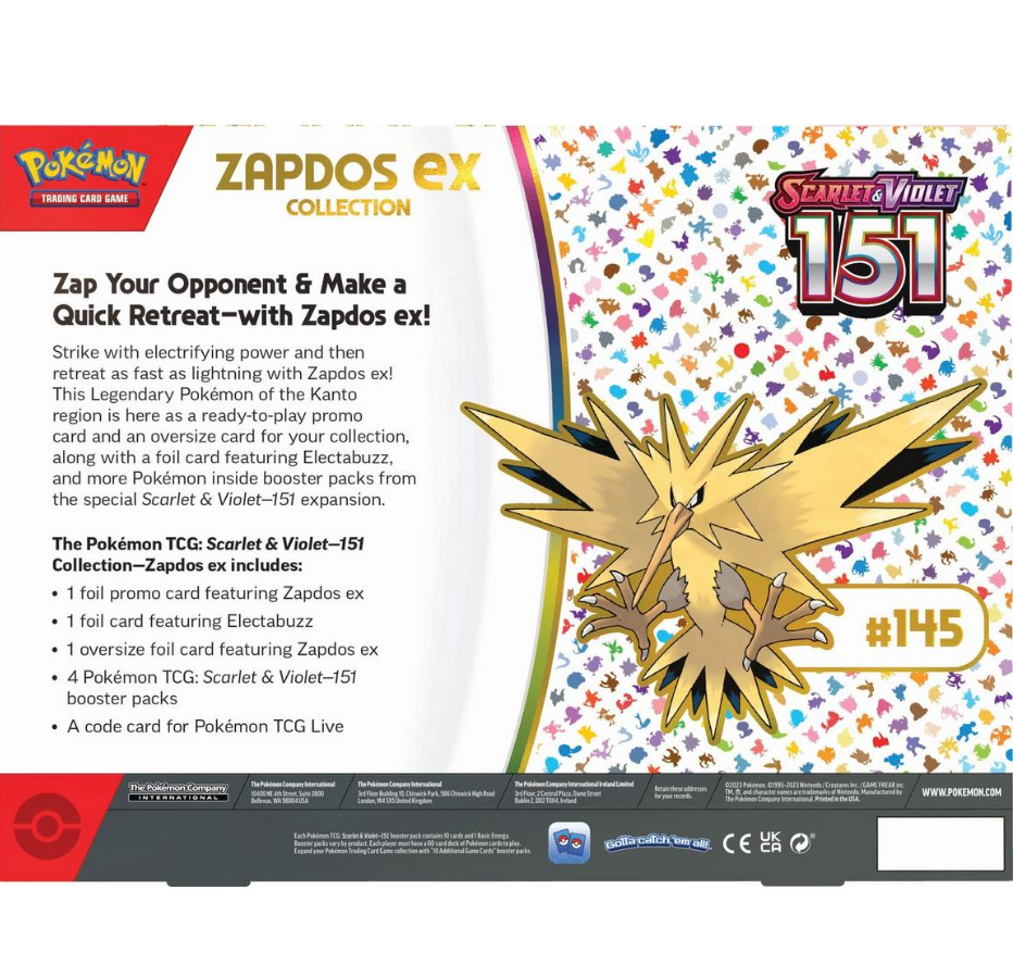 Carti de joc - Pokemon Tcg - Zapdos Ex Collection | The Pokemon Company International - 1 | YEO