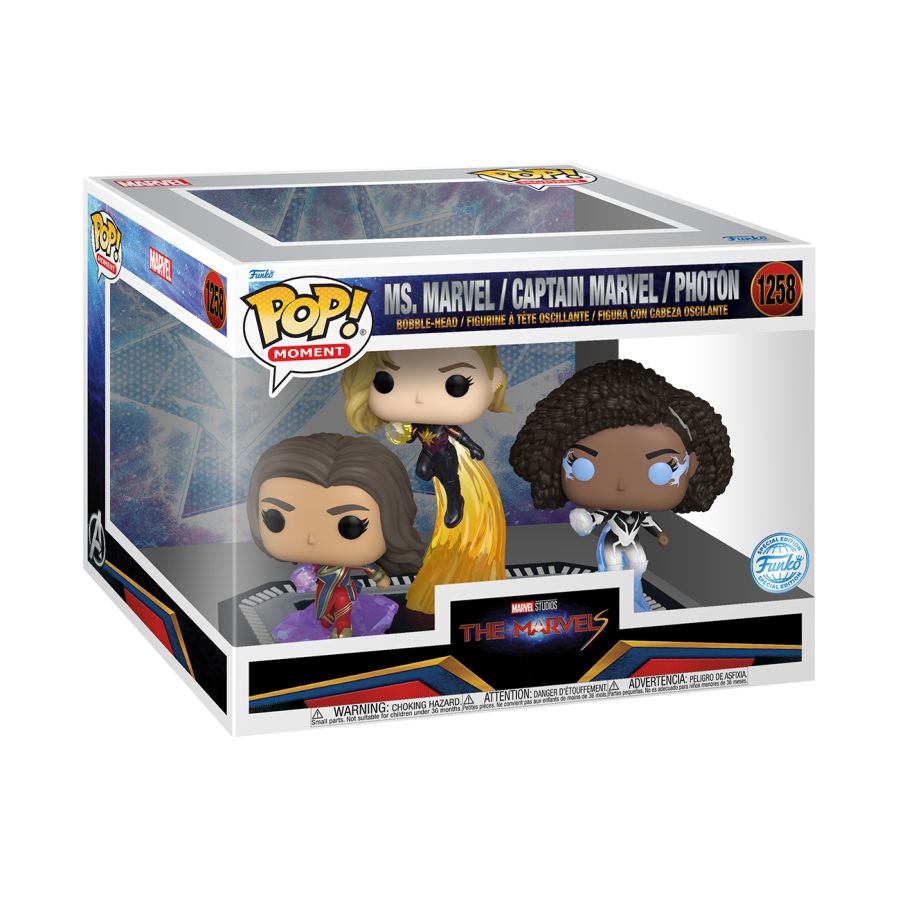 Set 3 figurine - Funko Pop - Ms. Marvel, Captain Marvel and Photon