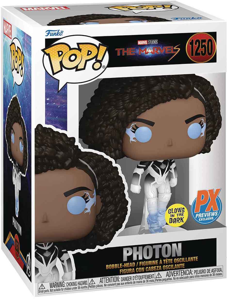 Figurina - Glow in the Dark - The Marvel - Photon | Funko - 2 | YEO