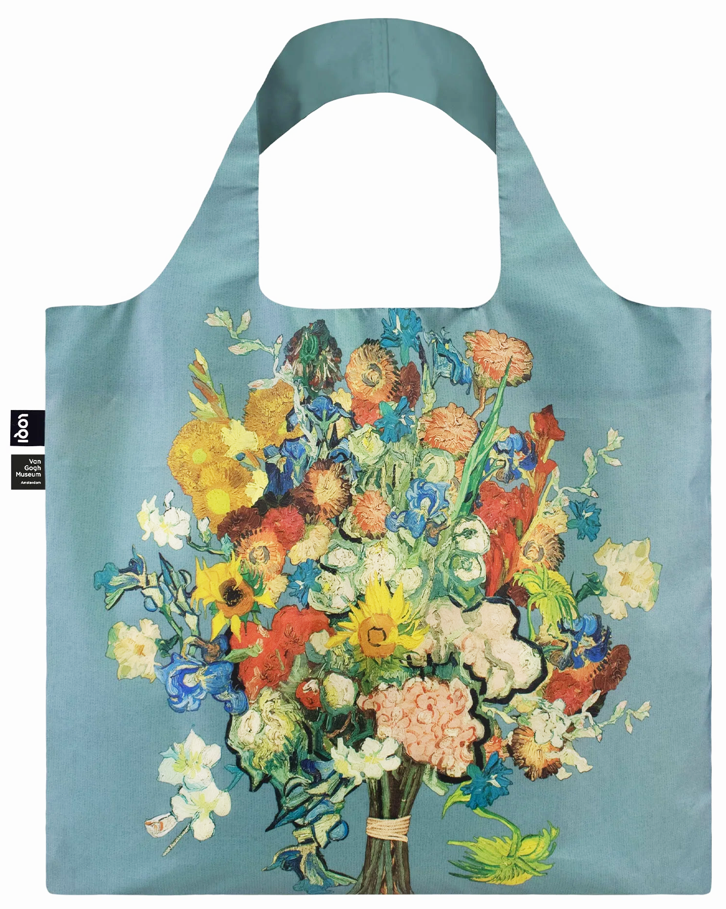 Tote bag - Vincent van Gogh - Flower Pattern Blue