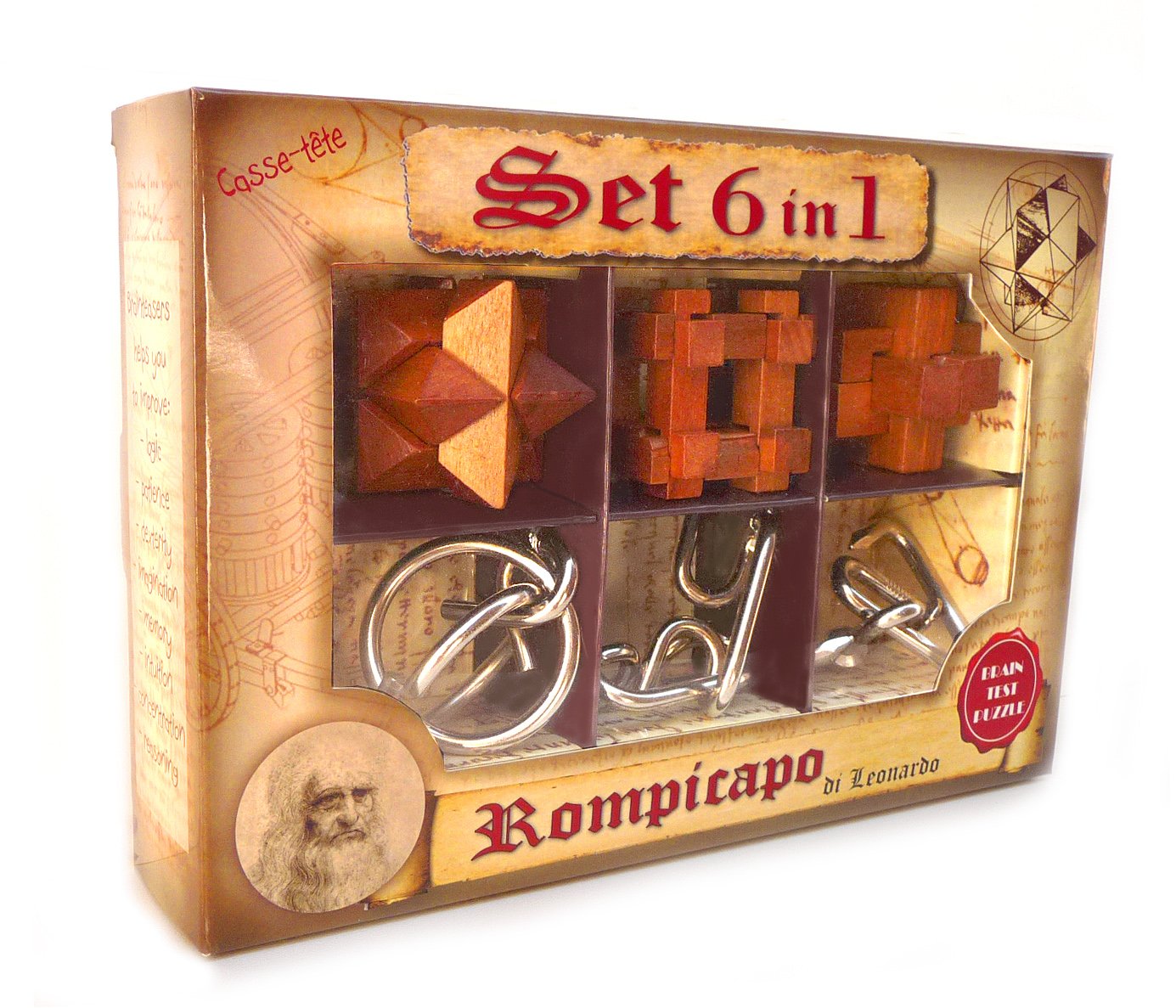 Puzzle - Set 6 in 1 - Leonardo | Logica Giochi - 4