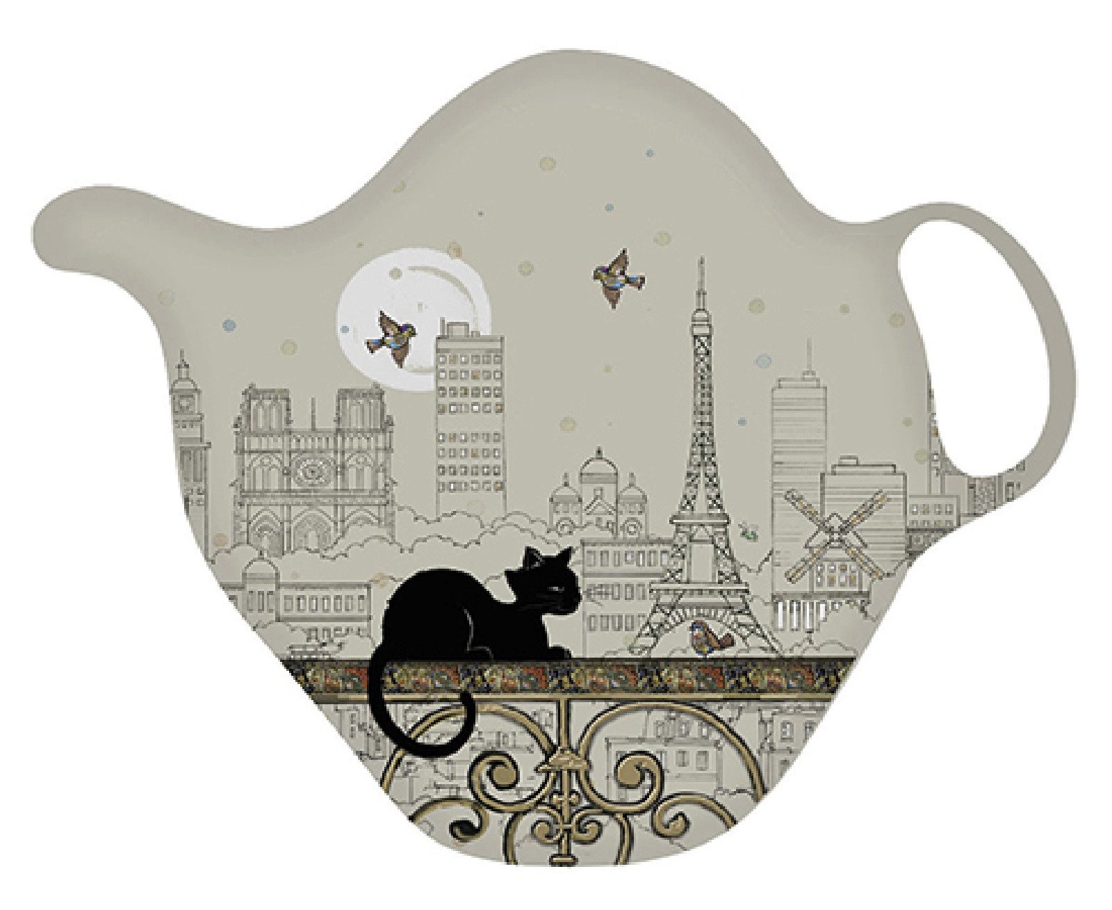 Suport pliculet ceai - Bug Art - Paris Oiseaux