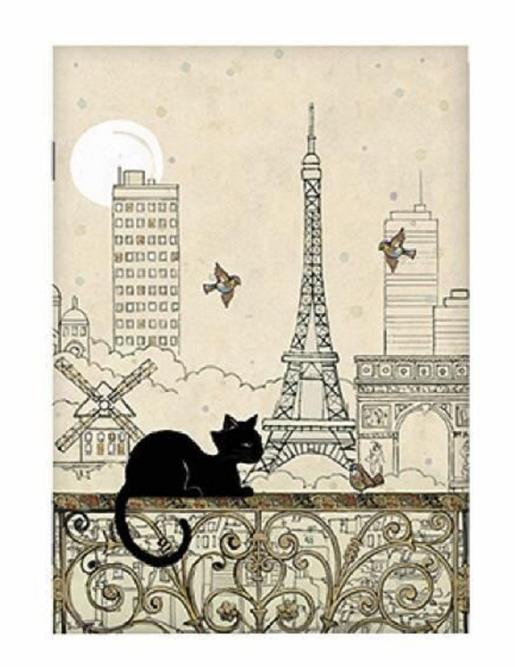 Carnet A6 - Bug Art - Oiseaux de Paris