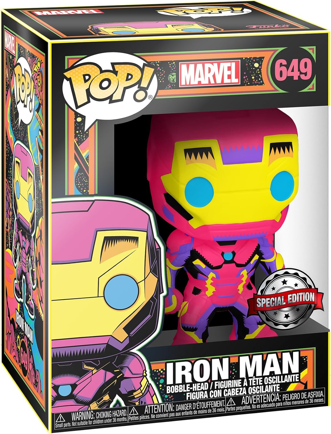 Figurina - Black Light - Marvel - Iron Man