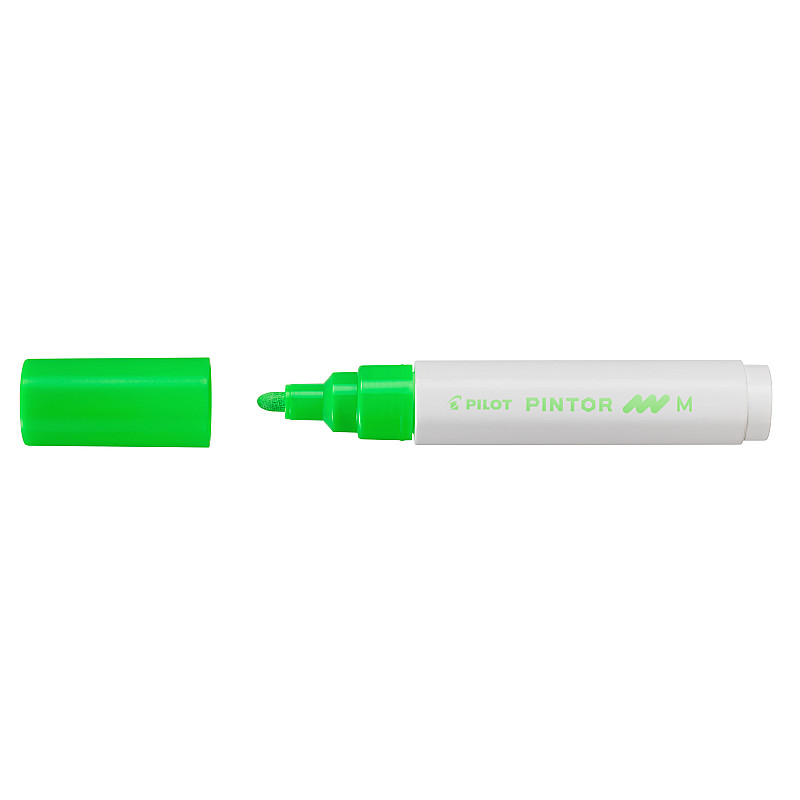 Marker cu vopsea - Pintor - Verde Neon - Mediu | Pilot