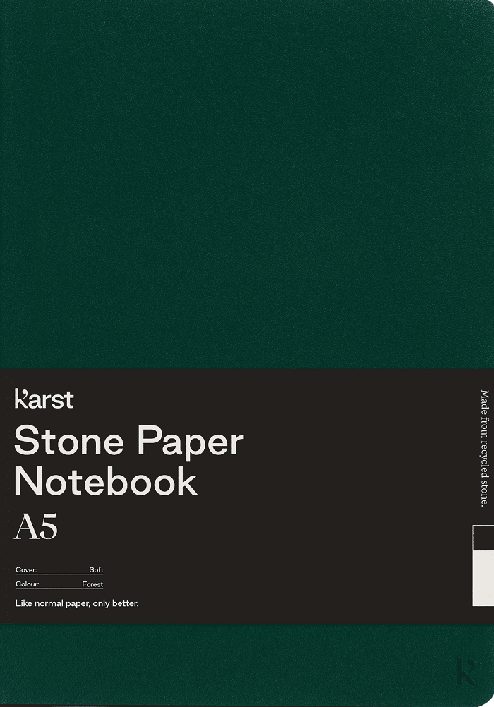 Carnet A5 - Stone Paper - Softcover, Blank - Forest