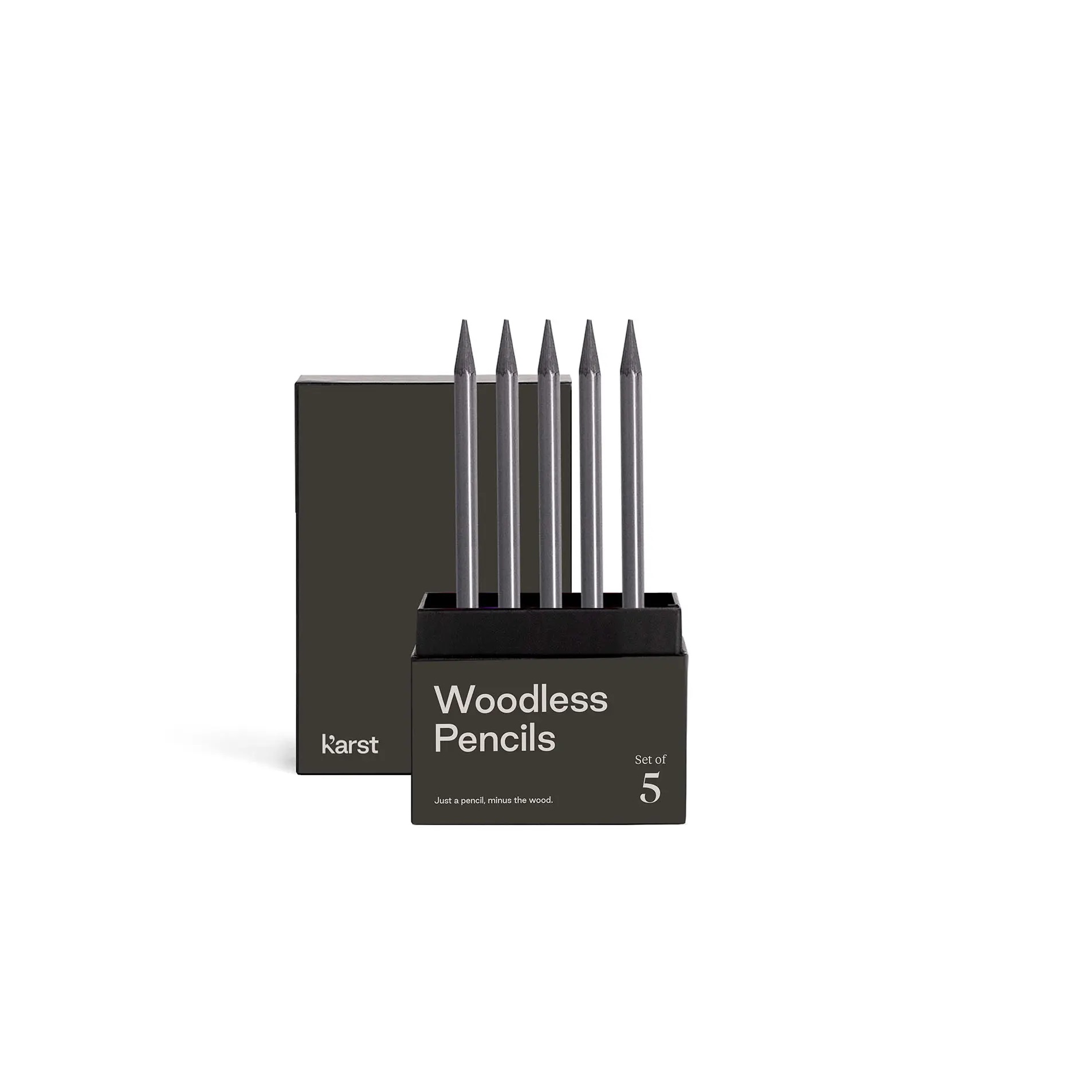 Set 5 creioane - Woodless Pencils Black | Karst