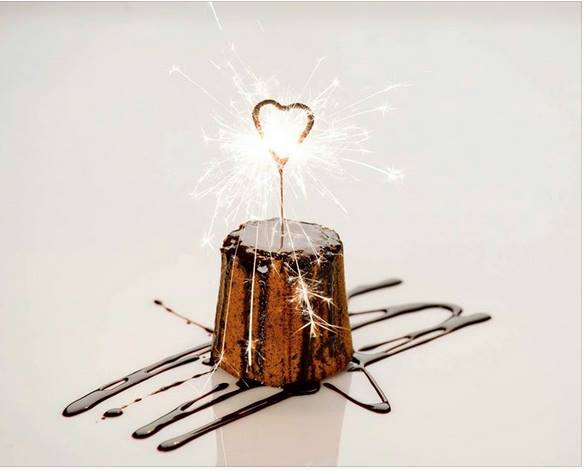 Gold Heart Sparkler - Artificiu de tinut in mana | Wondercandle