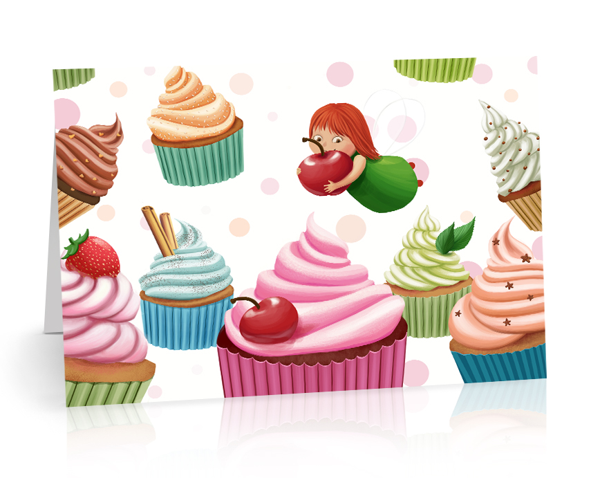 Felicitare - Cupcakes | Anda Ansheen