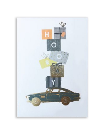 Felicitare Craciun - Hooray Car | Louise Tiler Designs - 1 | YEO