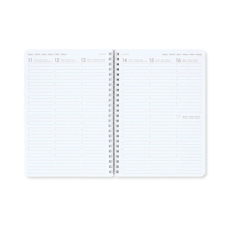 Agenda 2024 - 12 Month Weekly Diary - Large - Spiral Bound - Waves | Legami