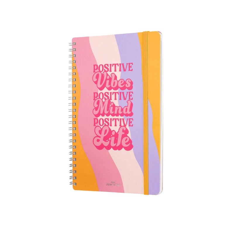 Agenda 2024 - 12 Month Weekly Diary - Large - Spiral Bound - Waves | Legami - 2 | YEO