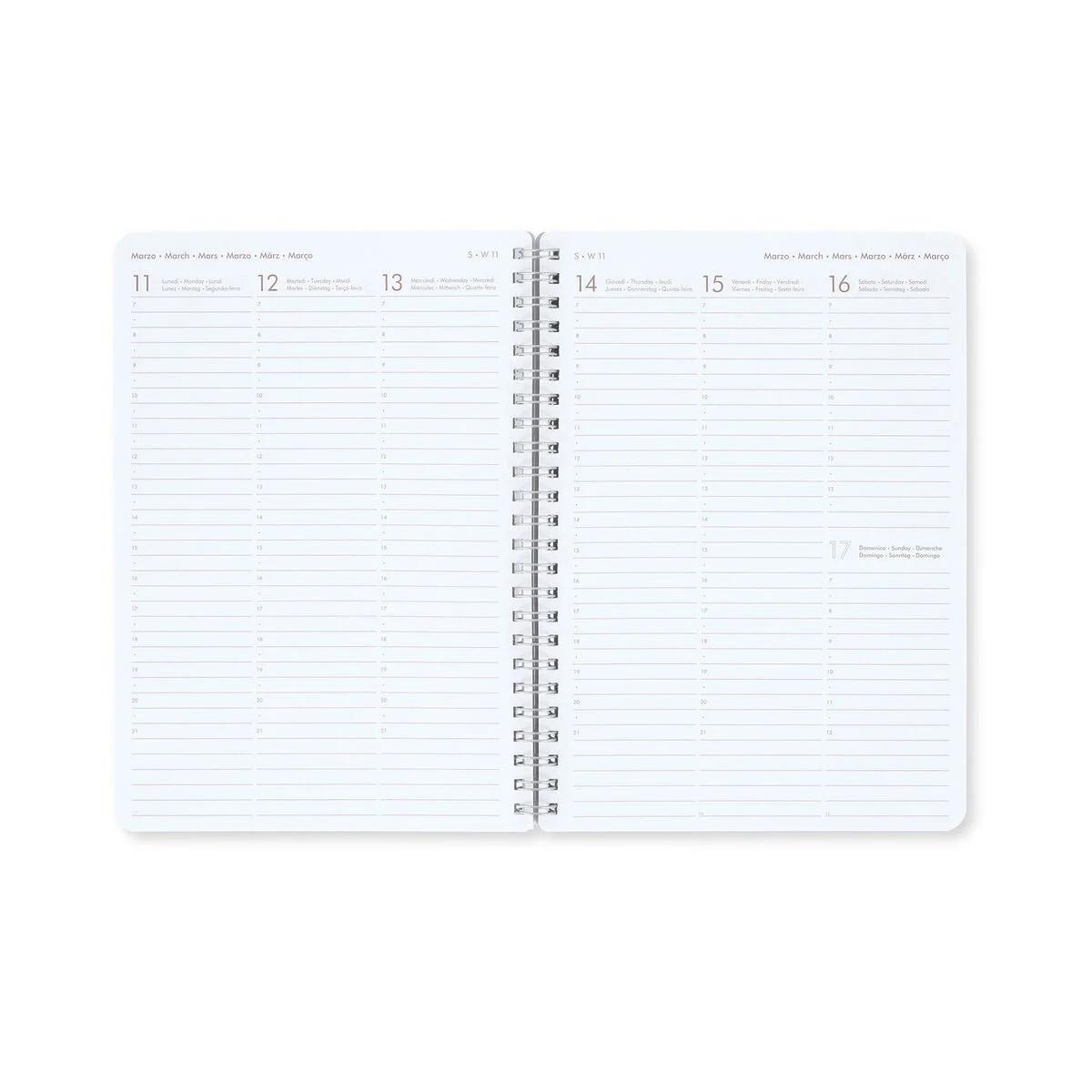 Agenda 2024 - 12 Month Weekly Diary - Large - Spiral Bound - Kitty | Legami