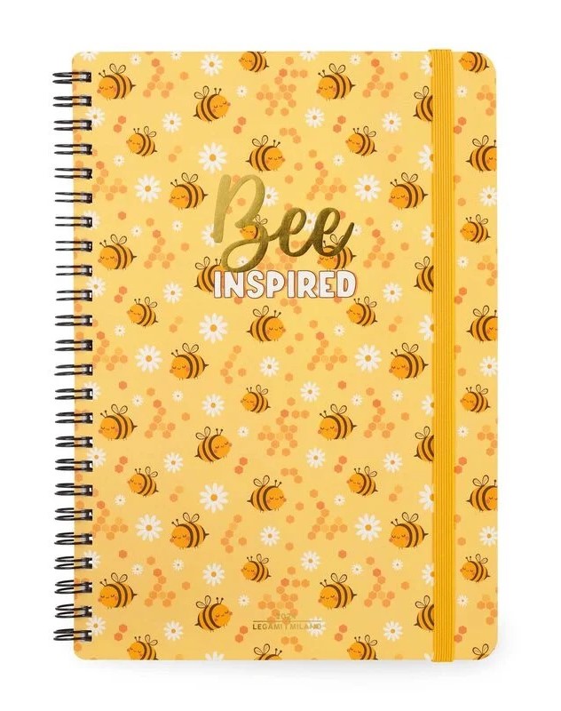 Agenda 2024 - 12 Month Weekly Diary - Large - Spiral Bound - Bee