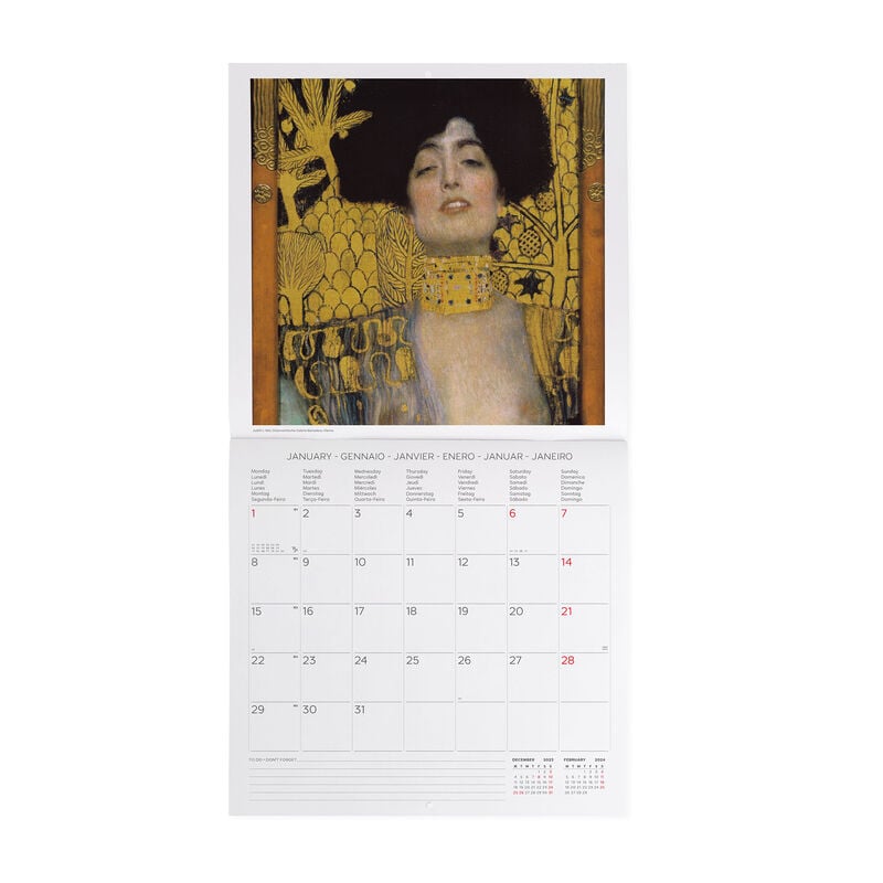 Calendar de perete 2024 - Gustav Klimt, 30x29 cm | Legami