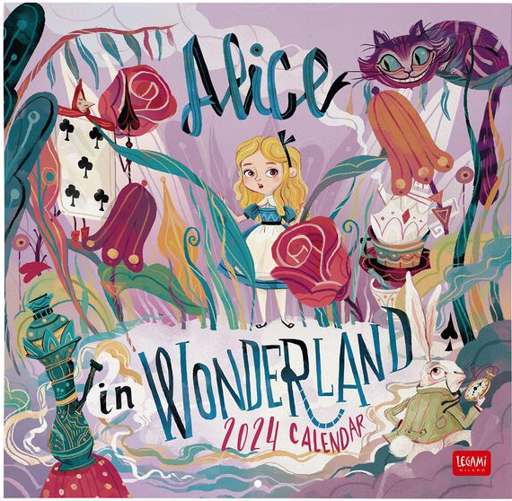 Calendar de perete 2024 - Alice in Wonderland, 30x29 cm | Legami - 2 | YEO