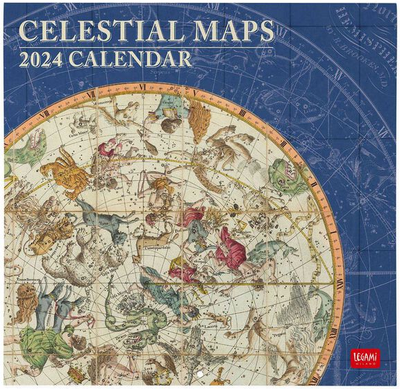 Calendar de perete 2024 - Celestial Maps, 30x29 cm | Legami