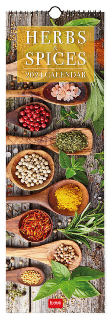 Calendar de perete 2024 - Herbs and Spices, 16x49 cm | Legami